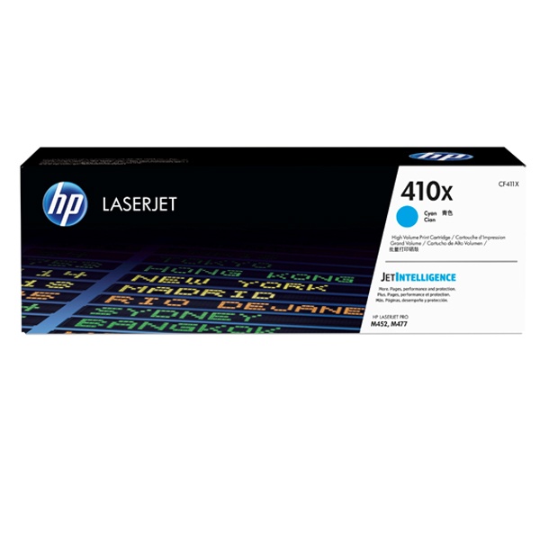 HP 정품토너 No.410X CF411X 파랑 (M452dn/5000매)