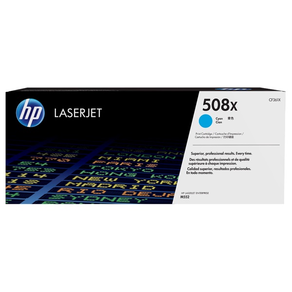 HP 정품토너 No.508X CF361X 파랑 (M552dn/9500매)