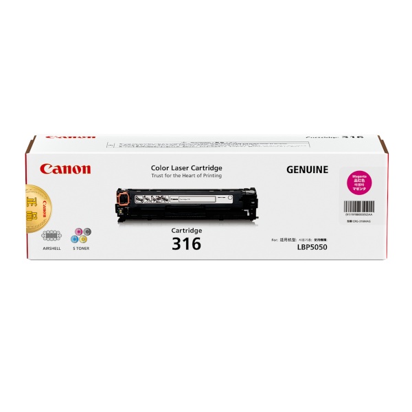 Canon 정품토너 CRG-316M 빨강 (LBP5050n/1.5K)