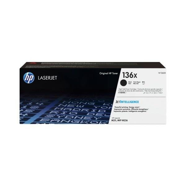 HP 정품토너 No.136X W1360X 검정 (M211d/2600매)