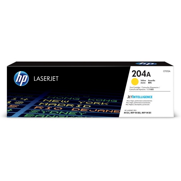 HP 정품토너 No.204A CF512A 노랑 (M154nw/900매)