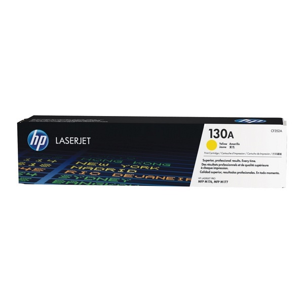 HP 정품토너 No.130A CF352A 노랑 (M176n/1000매)