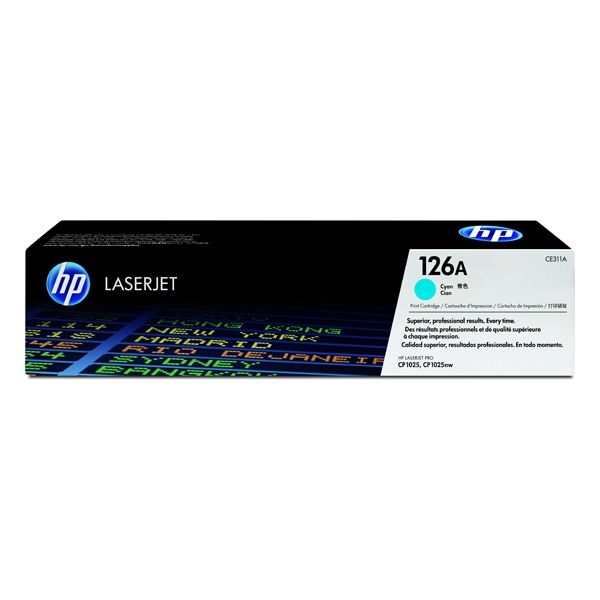 HP 정품토너 No.126A CE311A 파랑 (CP1025nw/1000매)